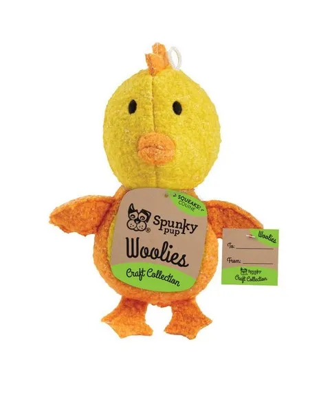 1ea Spunky Pup Mini Woolies Chicken - Toys